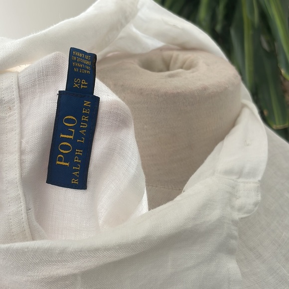 Ralph Lauren maxi linen shirt dress with side slits - Picture 4 of 5